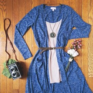 LLR Denim Ribbed Sarah Duster